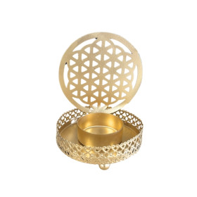 Bougeoir Métal Fleur de vie