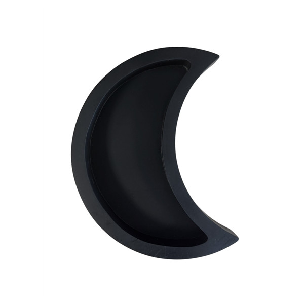 Support en bois Croissant de Lune - Noir