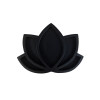 Support en bois Lotus - Noir