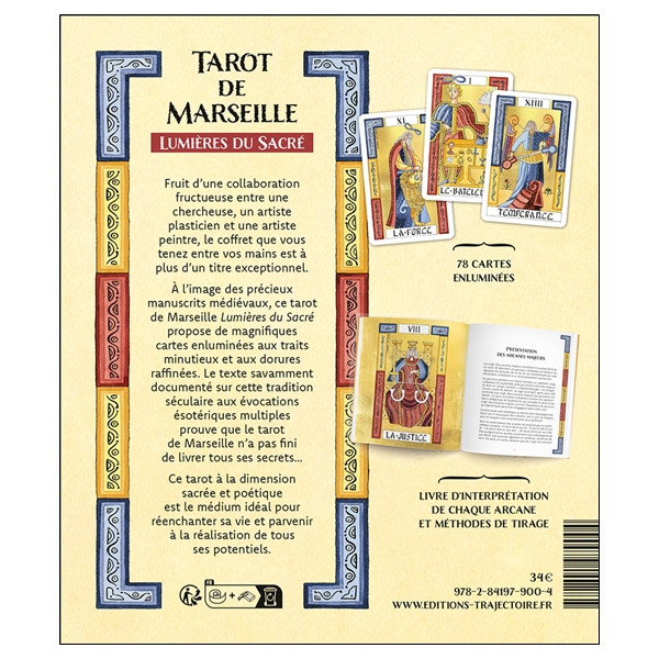 Tarot de Marseille - Lumières du Sacré - Coffret