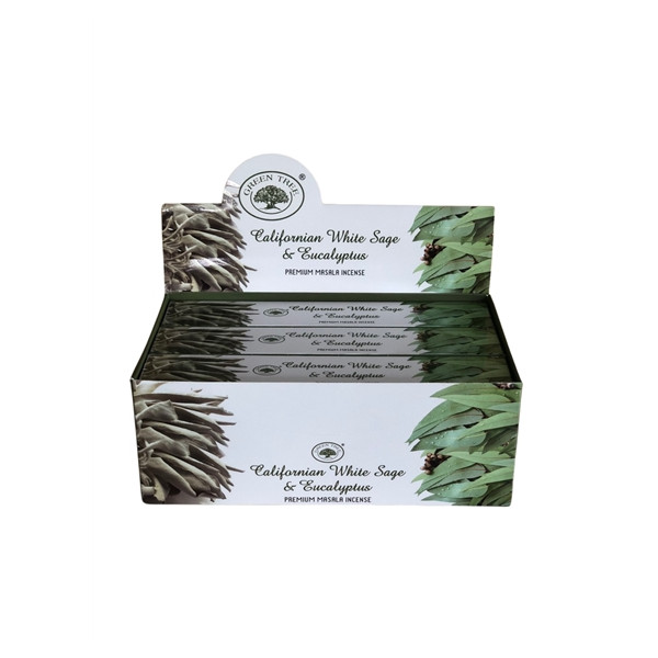 Encens Green Tree Sauge Blanche & Eucalyptus - 15 grs
