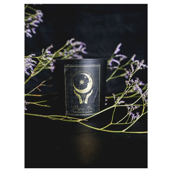 Bougie parfumée Esotéric Purifying Moon - Palo Santo et Lavande 120 grs