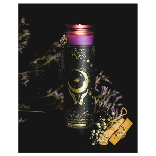 Bougie parfumée Esotéric Purifying Moon - Palo Santo et Lavande 300 grs