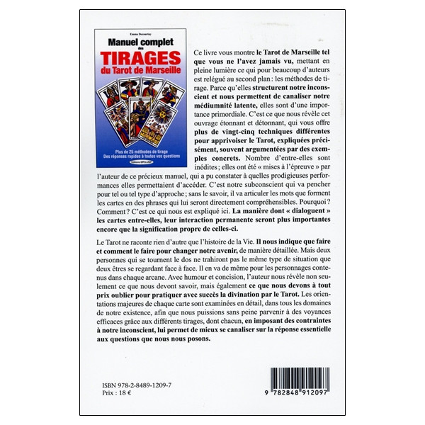 Manuel complet des tirages du Tarot de Marseille - Plus de 25 méthodes de tirage - Des réponses rapides à toutes vos questions