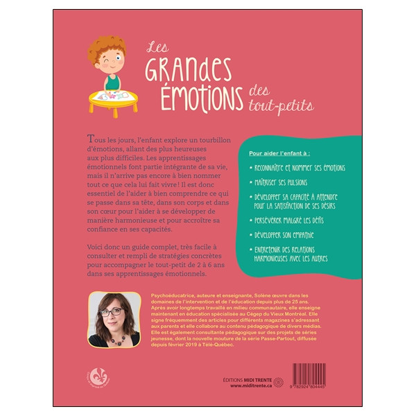 Les grandes émotions des tout-petits - Comprendre et soutenir les apprentissages émotionnels chez les 2 à 6 ans