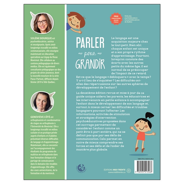 Parler pour grandir - Stimulation du langage et interventions psychoéducatives - 0 à 6 ans