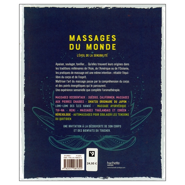 Massages du monde - Ayurvédique - Suédois - Californien - Lomi lomi - Shiatsu - Réflexologie