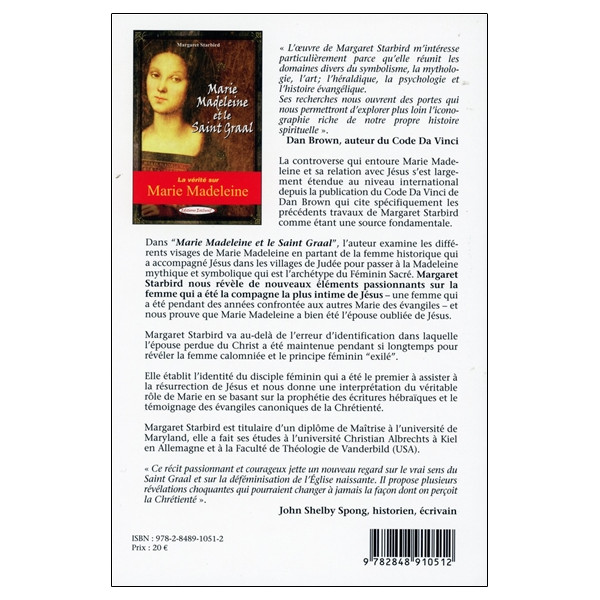Marie Madeleine et le Saint Graal - La vérité sur Marie Madeleine