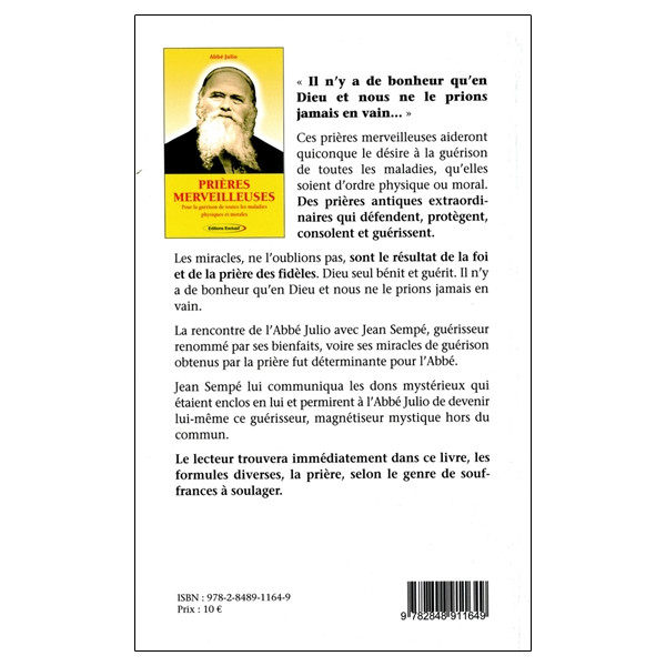 Prières merveilleuses - Pour la guérison de toutes les maladies physiques et morales