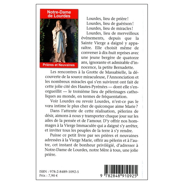 Notre-Dame de Lourdes - Prières et Neuvaines