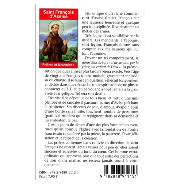 Saint François d'Assise - Prières et Neuvaines