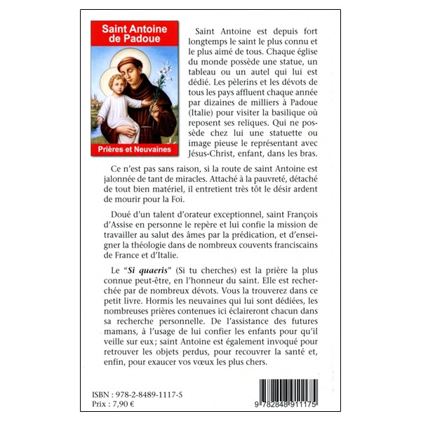 Saint Antoine de Padoue - Prières et Neuvaines