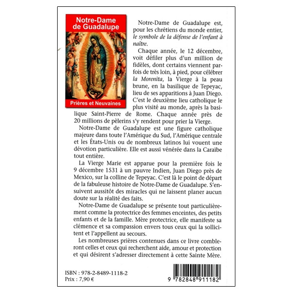 Notre-Dame de Guadalupe - Prières et Neuvaines