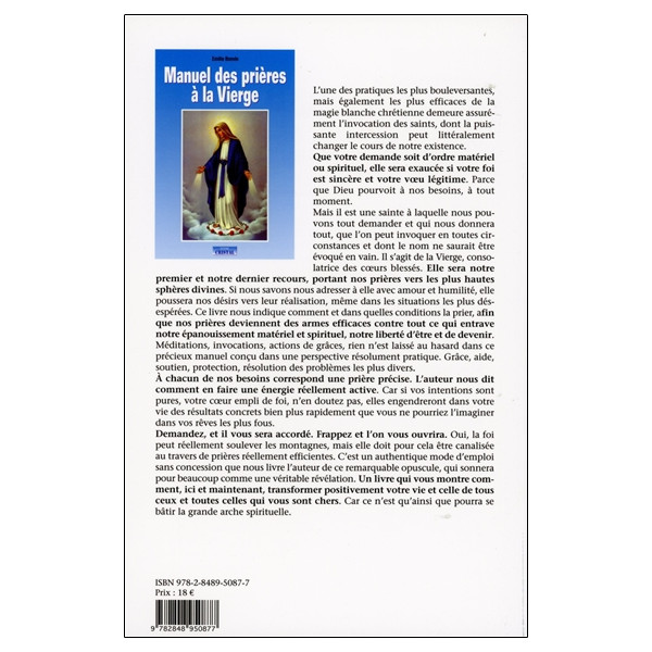 Manuel des prières à la Vierge