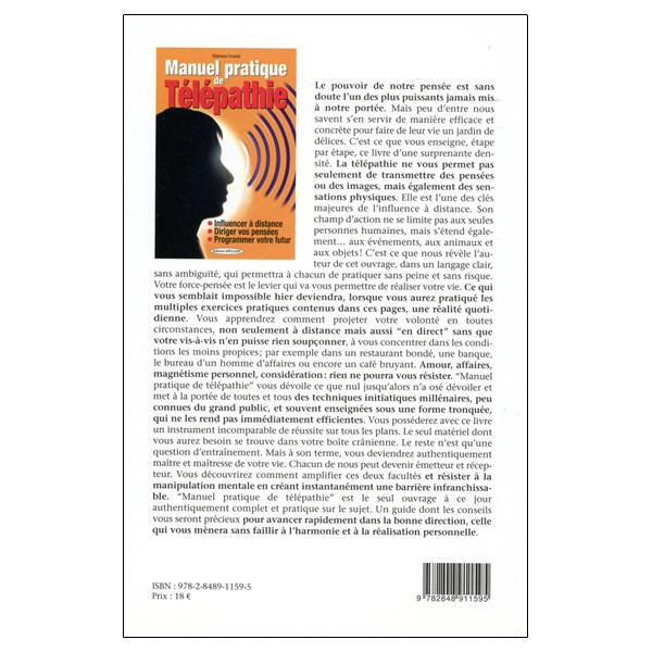 Manuel pratique de Télépathie - Influencer à distance - Diriger vos pensées - Programmer votre futur