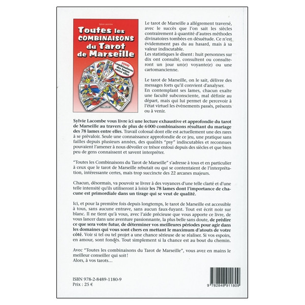Toutes les combinaisons du Tarot de Marseille - 6000 combinaisons des lames entre elles
