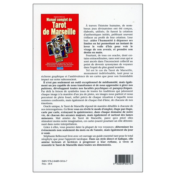 Manuel complet du tarot de Marseille - Apprentissage progressif du Tarot