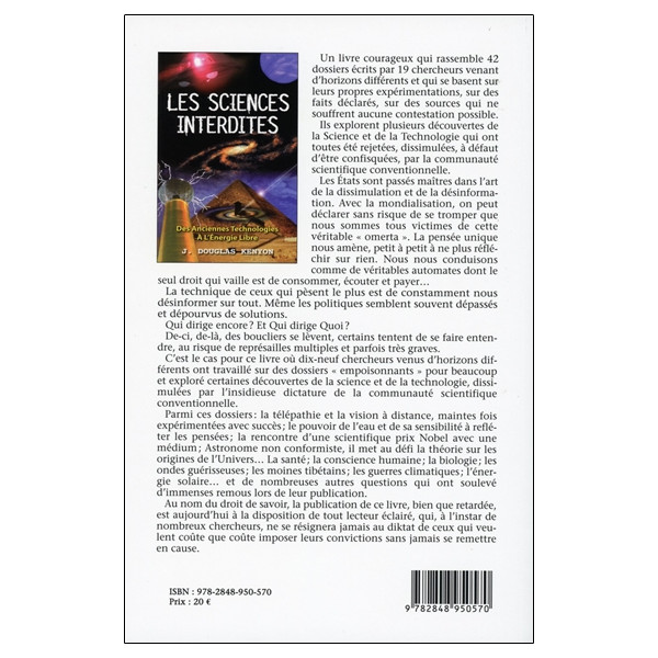 Les sciences interdites - Des Anciennes Technologies à l'Energie Libre