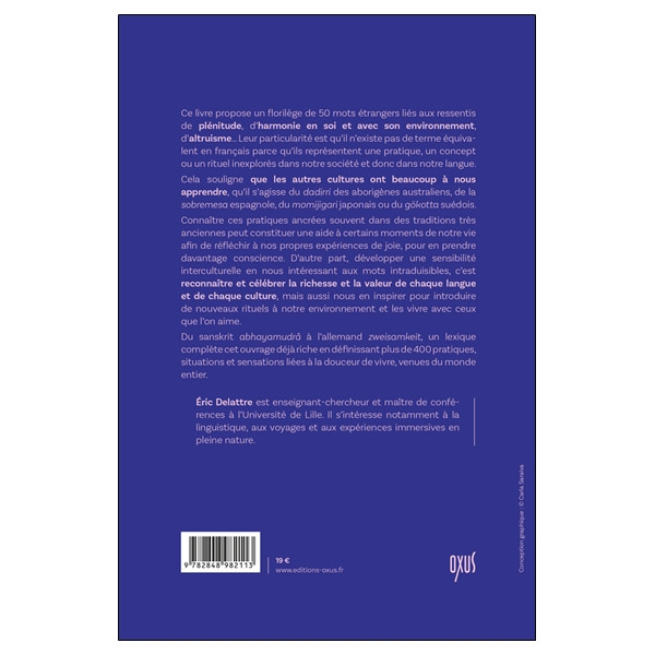 Florilège de l'intraduisible  Ces mots venus dailleurs pour célébrer la vie et ses petits plaisirs
