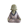 Statuette Moine Méditatif 13,5 cm - Résine - Rouge
