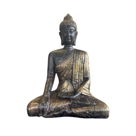 Statuette Bouddha Assis 29,5 cm - Résine