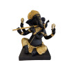 Statuette Ganesh avec Bansuri 22 cm - Résine - Doré
