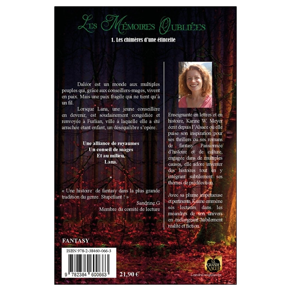 Les Mémoires Oubliées Tome 1 - Les chimères d'une étincelle