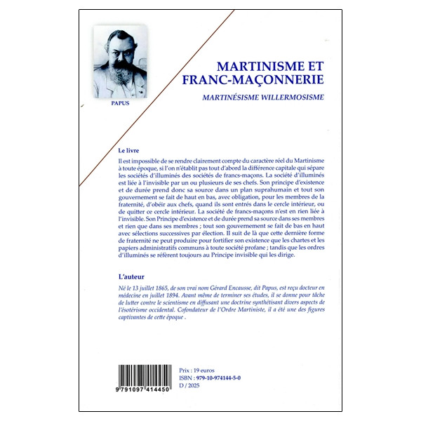 Martinisme et Franc-maçonnerie - Martinésisme Willermosisme