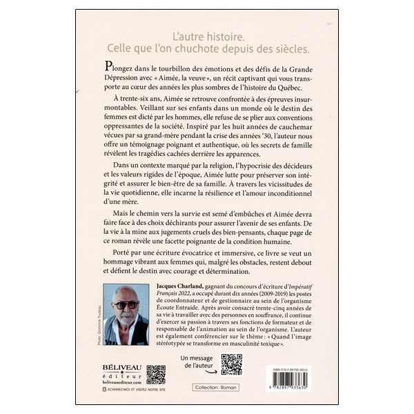 Aimée, la veuve - Quand la survie se vit au quotidien - Roman historique inspiré de faits réels