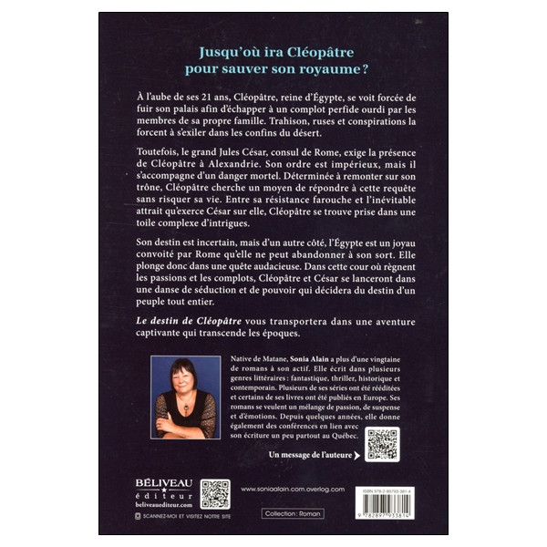 Le destin de Cléopâtre - Un amour envoûtant au coeur de l'Egypte ancienne