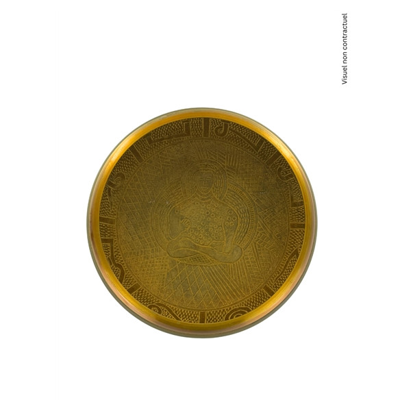 Bol Chantant Aluminium Vert Bouddha env 20 cm