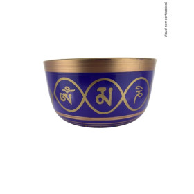 Bol Chantant Aluminium Violet Om Katora env 20 cm