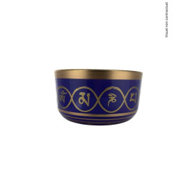Bol Chantant Aluminium Violet Bouddha Katora env 22 cm