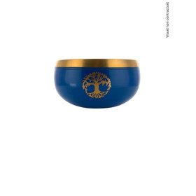 Bol Chantant Bleu Arbre de vie env 14 cm