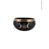 Bol Chantant Noir Triple Lune env 11 cm
