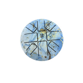 Tongue Drum Bleu et Doré 17 cm