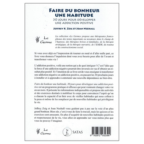 Faire du bonheur une habitude - 30 jours pour développer une addiction positive