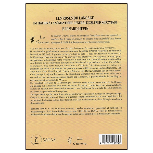 Les ruses du langage - Initiation à la sémantique générale d'Alfred Korzybski