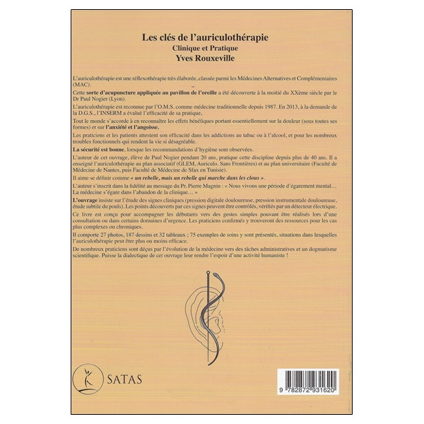 Les clés de l'auriculothérapie - Clinique et Pratique