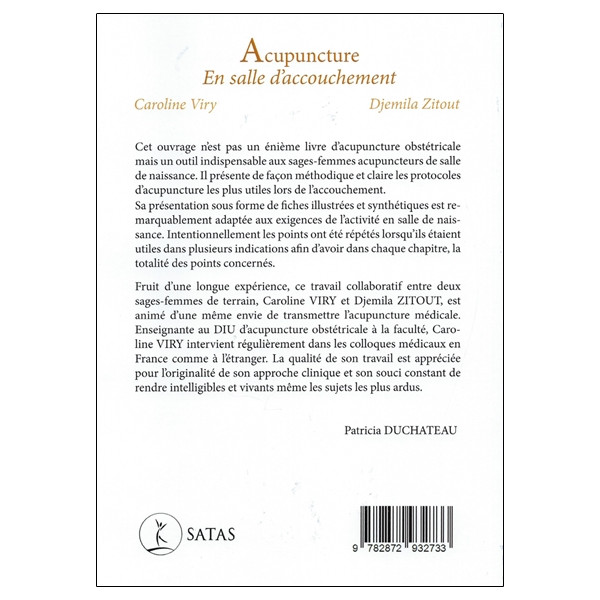 Acupuncture en salle d'accouchement