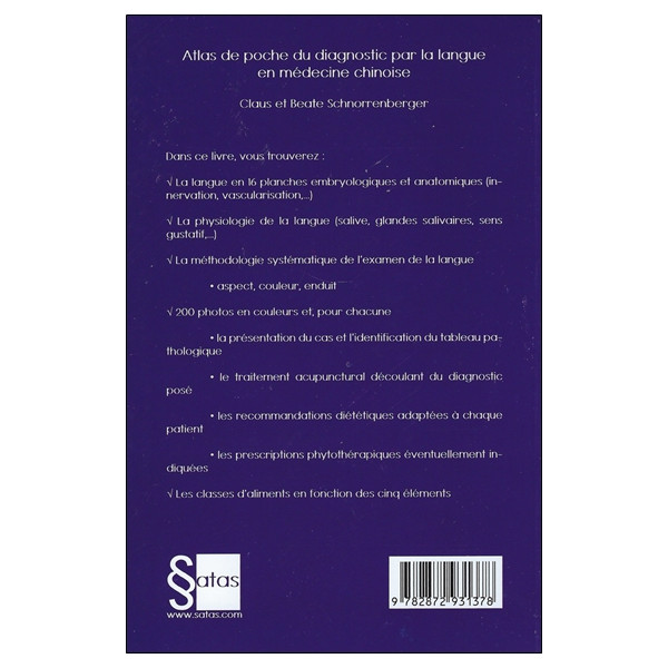 Atlas de poche du diagnostic par la langue en médecine chinoise