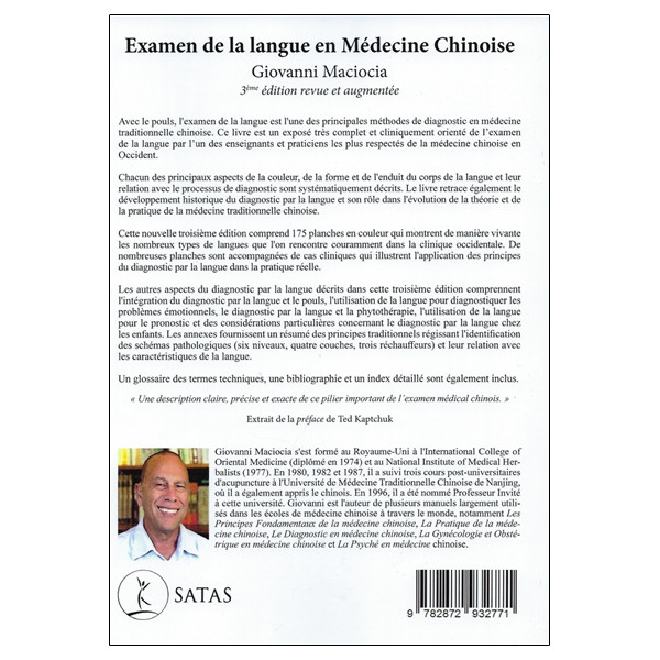 Examen de la langue en Médecine Chinoise (3ème éd.)