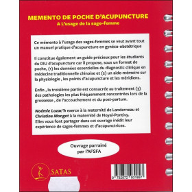 Memento de poche d'acupuncture - A l'usage de la sage-femme