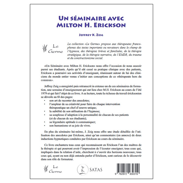 Un séminaire avec Milton H. Erickson