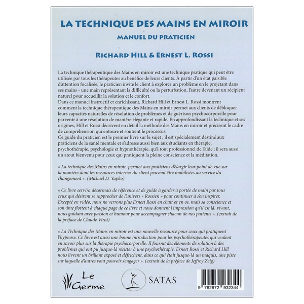 La technique des Mains en miroir - Manuel du praticien
