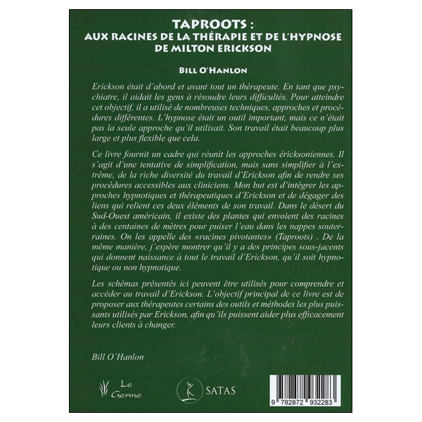 Taproots - Aux racines de la thérapie et de l'hypnose de Milton Erickson