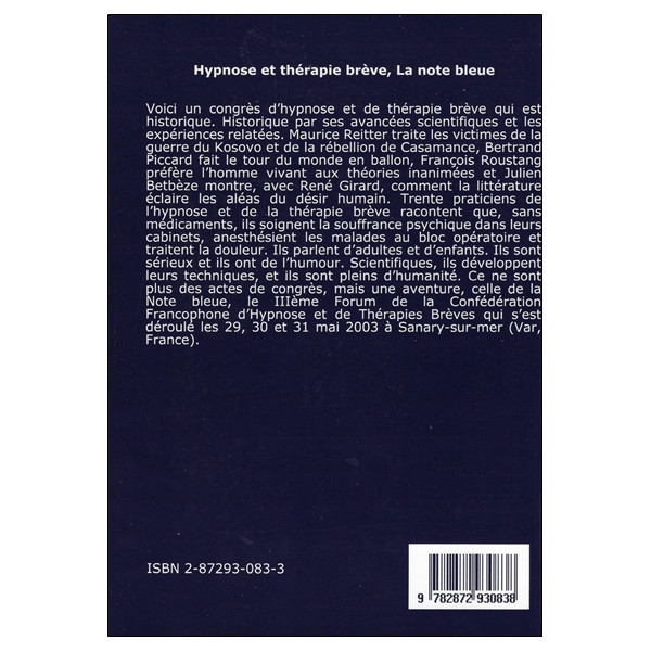 La Note bleue - Hypnose et thérapie brève
