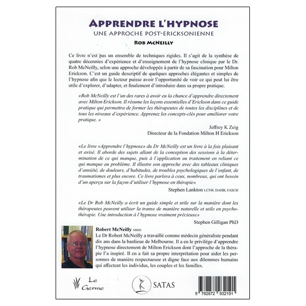 Apprendre l'Hypnose - Une approche post-ericksonienne