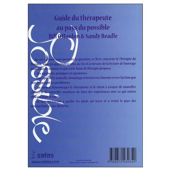 Guide du thérapeute au pays du possible - Méthodes de la thérapie du possible