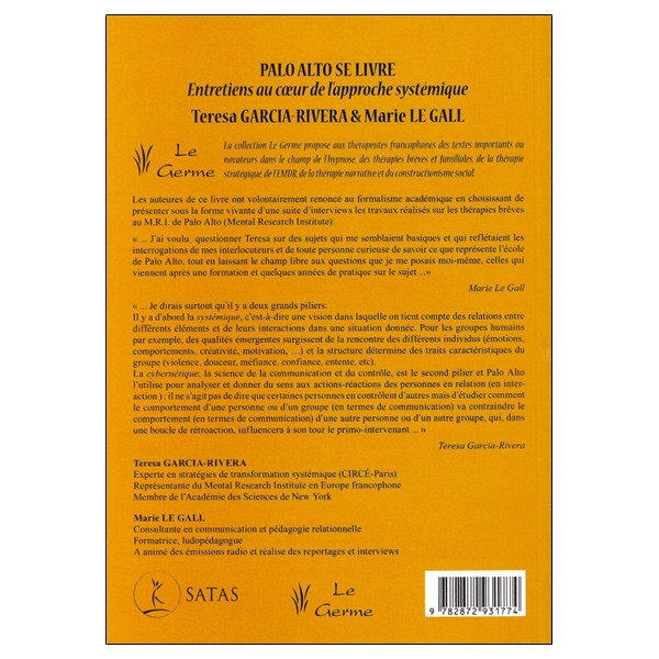 Palo Alto se livre - Entretiens au coeur de l'approche systémique